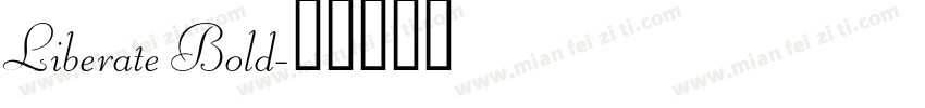 Liberate Bold字体转换